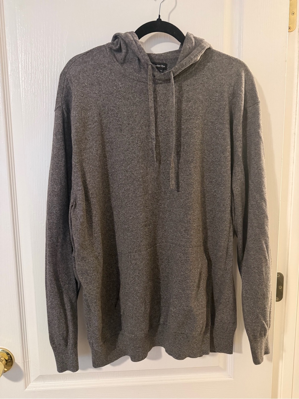 Men's Lightweight Gray Hooded Shirt Jacket